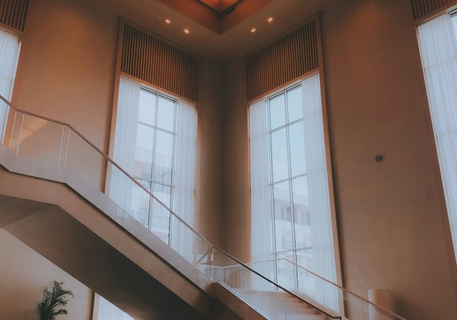 The ballroom in the evening light